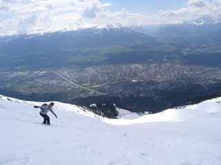 schifahrer mit panorama ansicht von innsbruck vom hafelekar