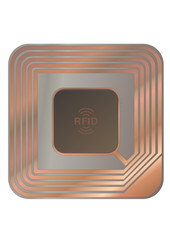 Puce RFID cuivre (détouré)