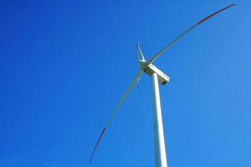Wind turbine close up