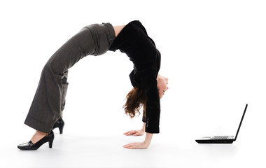 Businesswoman arch