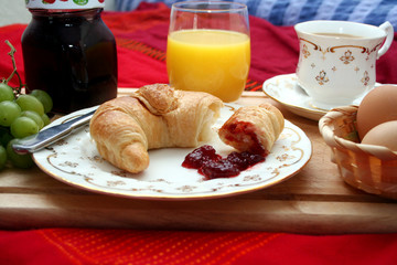 Frühstücken im Bett