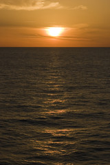 Offshore sunset