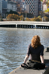 Deep in Thought - Southbank, Melbourne, Australia