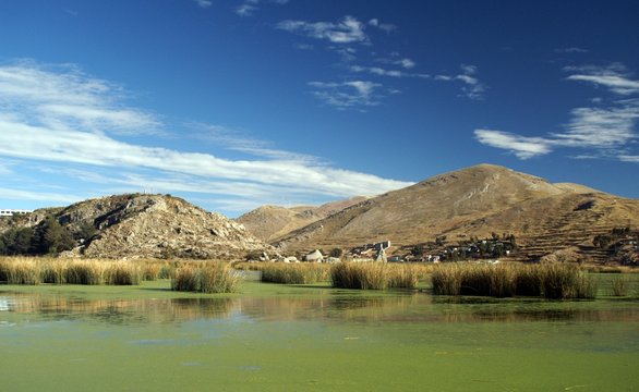 Titicaca lake landscape