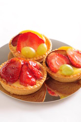 Strawberry custard pastry