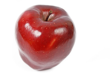 Red apple isolated on white background