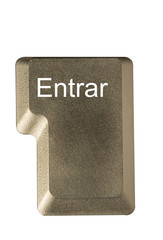 computer key in a keyboard with letter, number and symbols