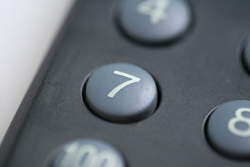 Number seven button
