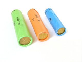 rouleaux de monnaie 