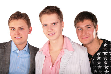 portrait of three friends