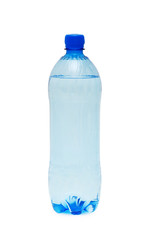 Bottle of water isolated on the white