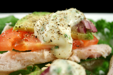 Open Chicken Salad Sandwich