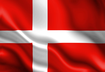 Obraz premium Danish flag