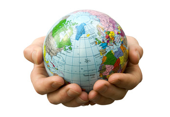 hands holdings  globe
