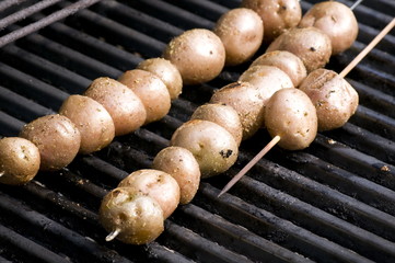 grilled potatoes