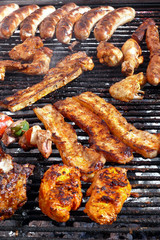 Fleisch auf dem Grill