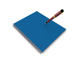 cuaderno en blanco