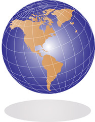 Vector Earth globe illustration