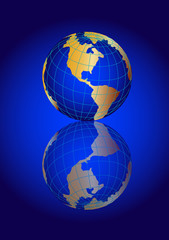 Vector Earth globe illustration