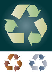 Vector recycle concept illustration