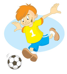 Footballer boy