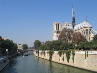 Naklejka premium Notre Dame und die Seine