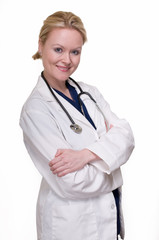 Attractive lady doctor