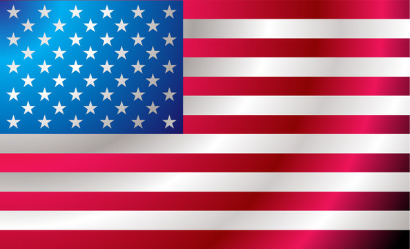 Illustrated us flag with ripples ideal background image