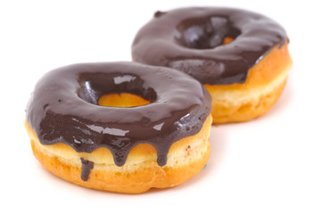 donuts isolated on white
