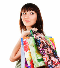 Shopping sexy woman