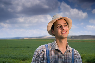 farmer in the fields