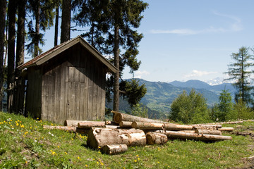 Berg hütte 