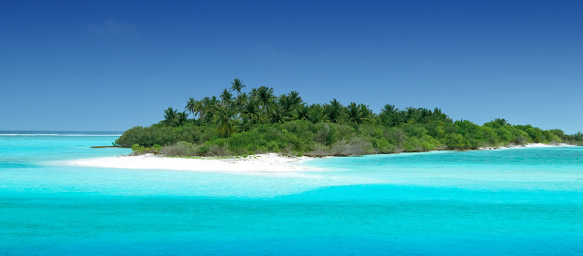 Einsame tropische Insel