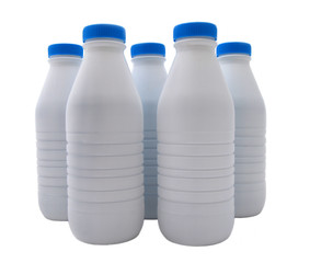 5 Bouteilles de Lait détourées