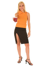 Fototapeta premium Sexy blonde businesswoman