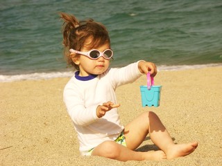 enfant à la plage