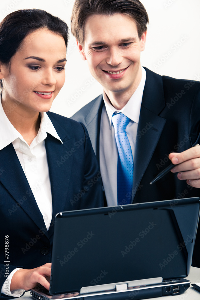 Canvas Prints Two business people