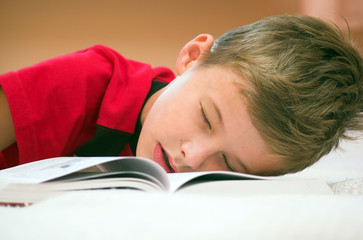 Fell asleep after studying...