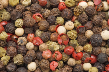 colored pepper macro