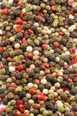 colored pepper close up