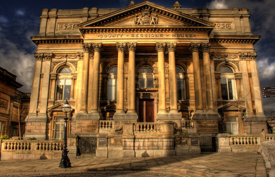 HDR image of County Sessions House, Liverpool, England