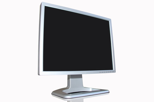 lcd monitor isolated