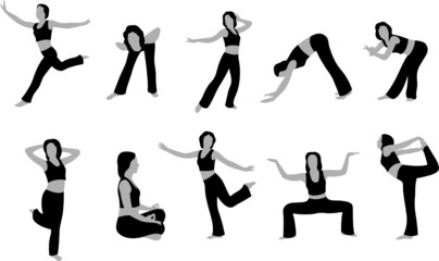 yoga girl vector 5