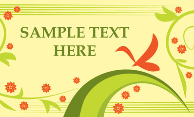 Design floral background