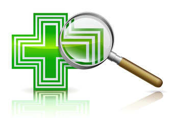 Pharmacie à la loupe