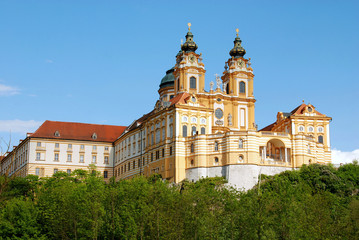 Fototapeta na wymiar Klasztor Melk, Światowe dziedzictwo, opactwo w Austrii