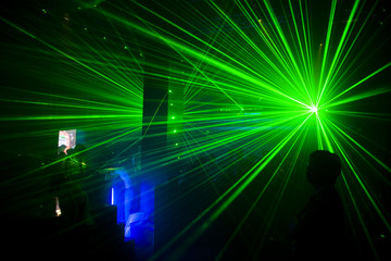 Disco and laser show