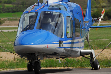 Hélicoptère bleu