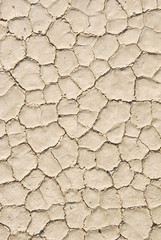 Close up of cracked ground in the desert