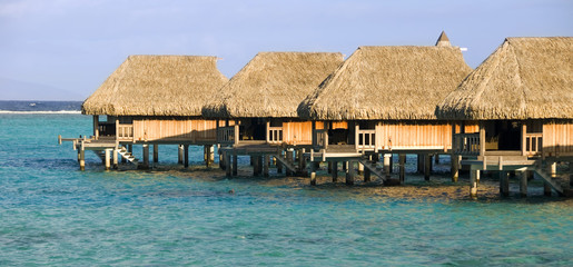 Tropical bungalow, Moorea, Polynesia